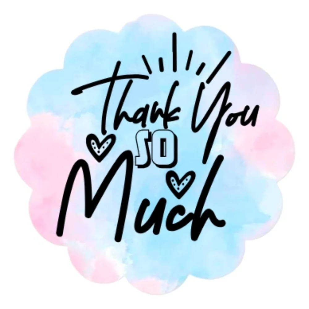 Thank You So Much Stickers – Rainbow Label – Small Business Packaging Tags